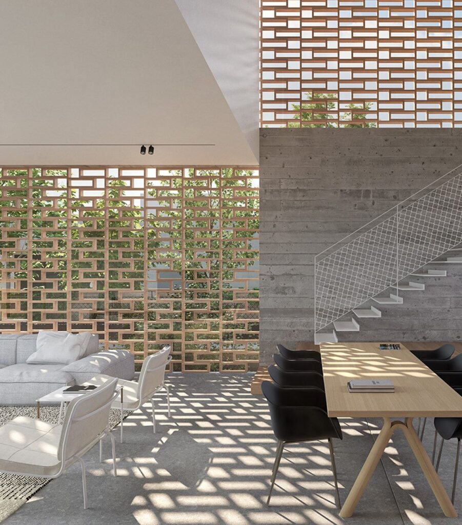 Pasillo moderno
